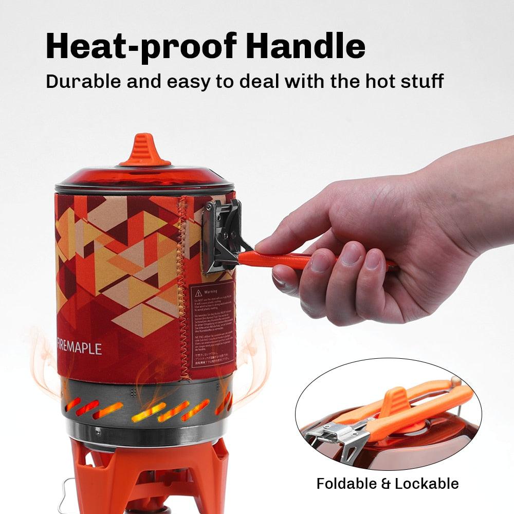 Fire Maple X2 Outdoor Gas Stove Burner Tourist Portable Cooking System With Heat Exchanger Pot FMS-X2 Camping Hiking Gas Cooker - Fit For Life Brands