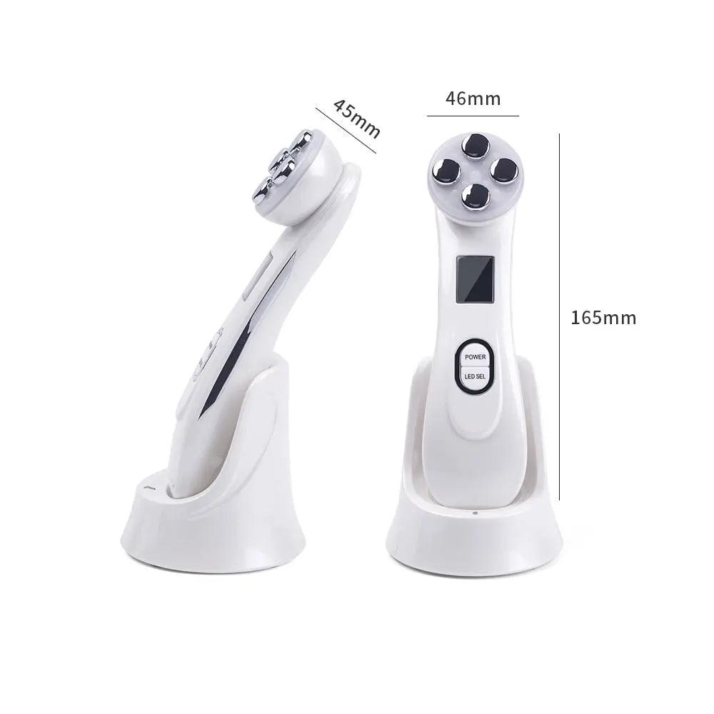 Facial Mesotherapy Electroporation RF Radio Frequency LED Photon Face Lifting Tighten Wrinkle Removal Skin Care Face Massager Fit For Life Brands