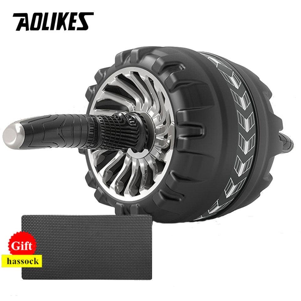 Roller&Jump Rope No Noise Abdominal Wheel Ab Roller with Mat For Exercise Fitness Equipment Accessories Body Building - Fit For Life Brands