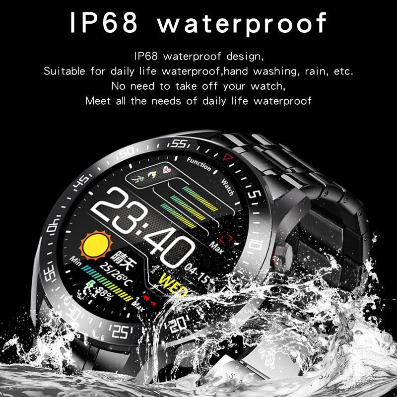 LIGE Fashion Full Circle Touch Screen Men's Smart Watches IP68 Waterproof Sports Fitness Watch Luxury Smart Watch for men - Fit For Life Brands