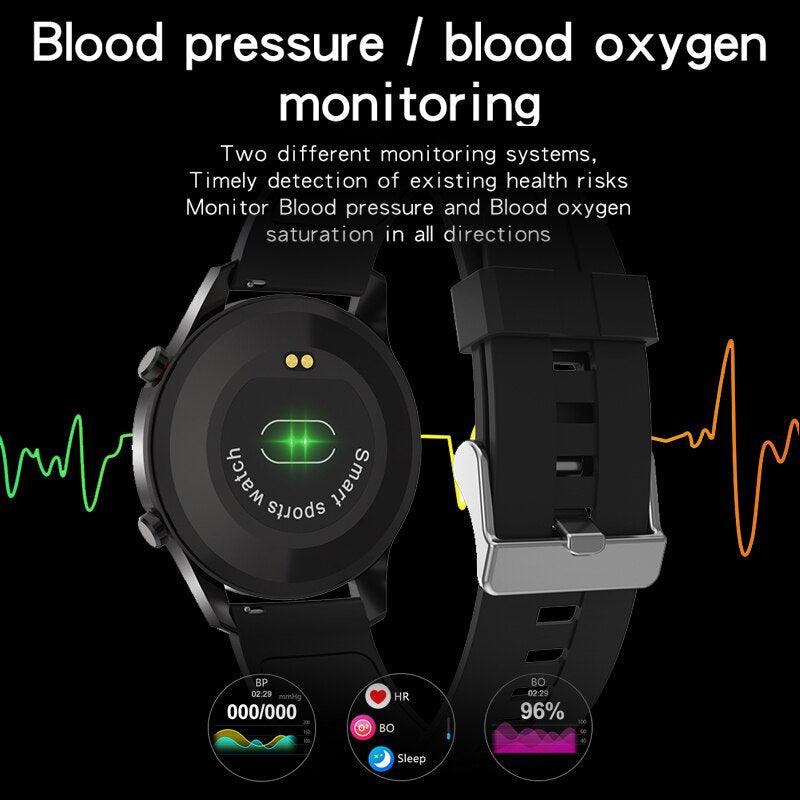 LIGE Fashion Full Circle Touch Screen Men's Smart Watches IP68 Waterproof Sports Fitness Watch Luxury Smart Watch for men - Fit For Life Brands