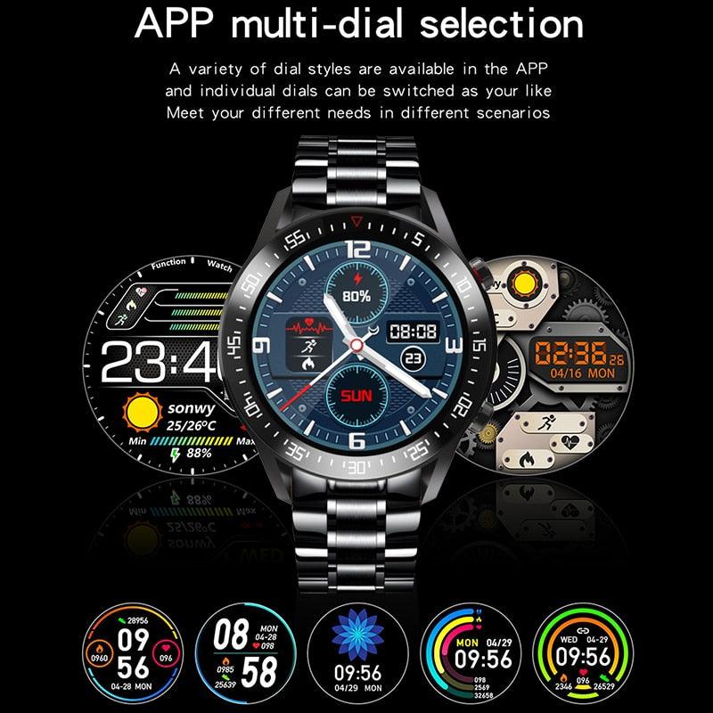 LIGE Fashion Full Circle Touch Screen Men's Smart Watches IP68 Waterproof Sports Fitness Watch Luxury Smart Watch for men - Fit For Life Brands