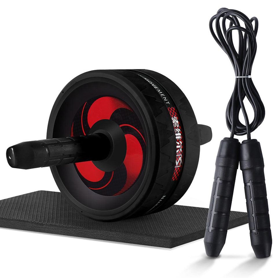 Roller&Jump Rope No Noise Abdominal Wheel Ab Roller with Mat For Exercise Fitness Equipment Accessories Body Building - Fit For Life Brands
