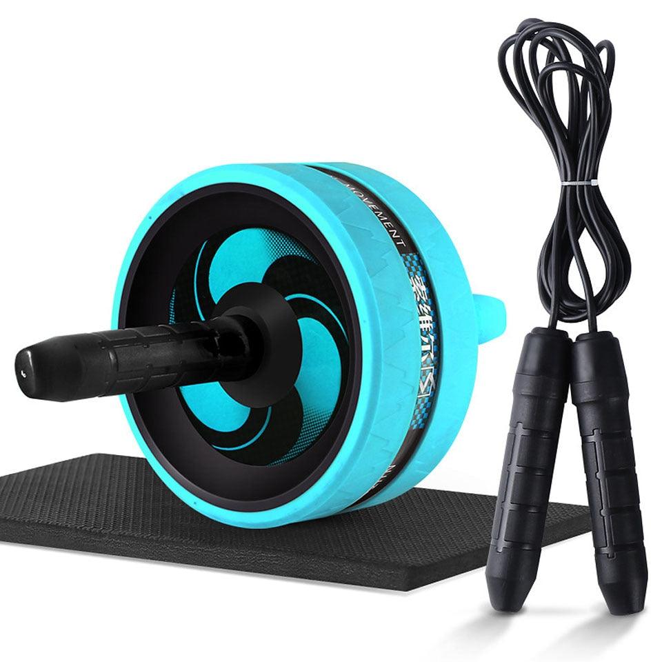 Roller&Jump Rope No Noise Abdominal Wheel Ab Roller with Mat For Exercise Fitness Equipment Accessories Body Building - Fit For Life Brands