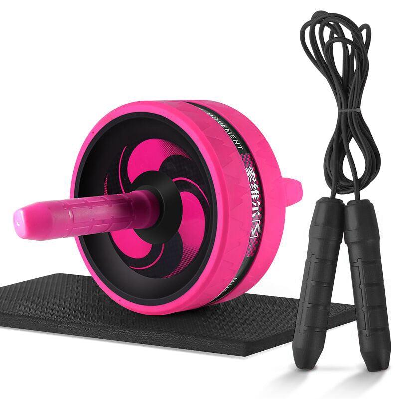 Roller&Jump Rope No Noise Abdominal Wheel Ab Roller with Mat For Exercise Fitness Equipment Accessories Body Building - Fit For Life Brands