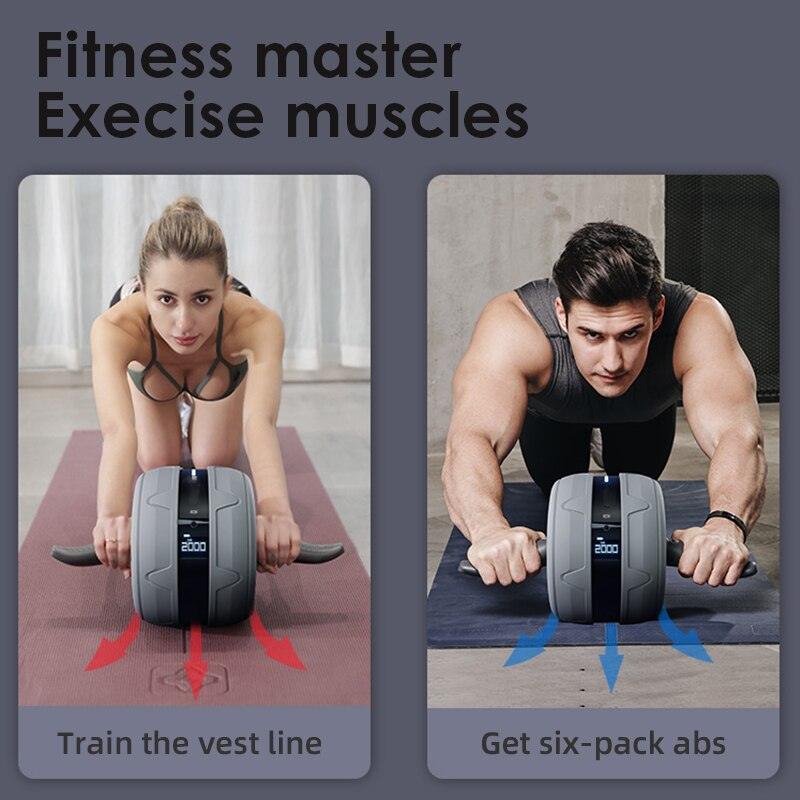 Fitness Equipment Press Roller Abdominal Exercise Muscle Stretch Counting Roller for Bodybuilding Gym Home Tool - Fit For Life Brands