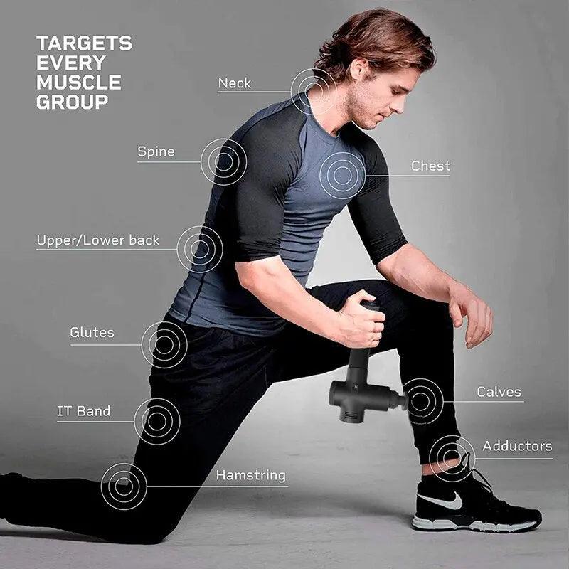 Massage Gun Electric Percussion Fit For Life Brands