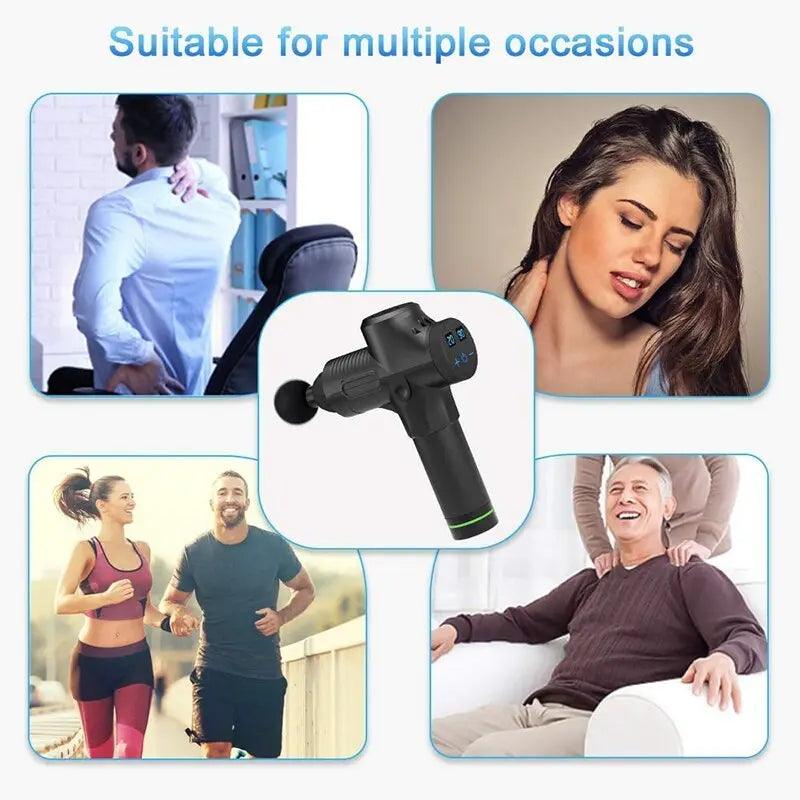 Massage Gun Electric Percussion Fit For Life Brands