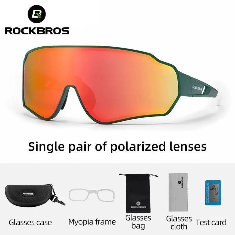 ROCKBROS Polarized Photochromic Cycling Glasses Bike Glasses Outdoor Sports MTB Bicycle Sunglasses Goggles Eyewear Myopia Frame Fit For Life Brands