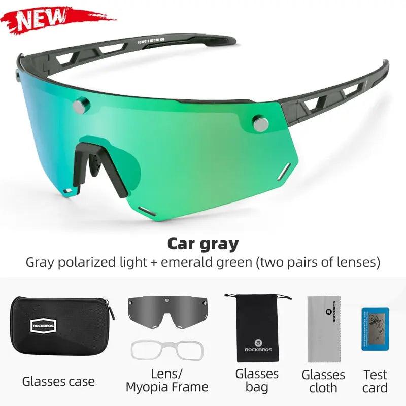 ROCKBROS Polarized Photochromic Cycling Glasses Bike Glasses Outdoor Sports MTB Bicycle Sunglasses Goggles Eyewear Myopia Frame Fit For Life Brands