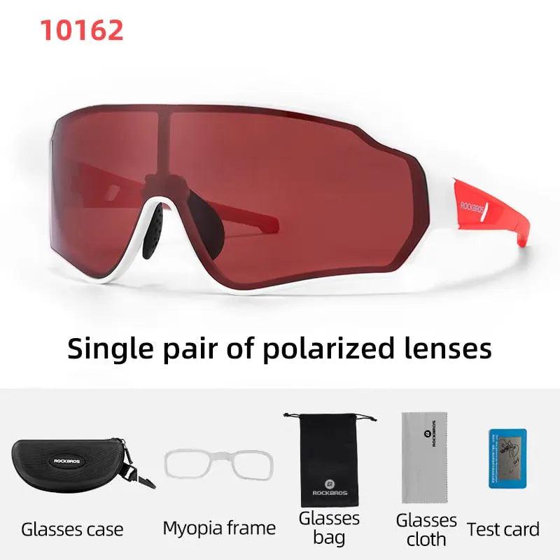 ROCKBROS Polarized Photochromic Cycling Glasses Bike Glasses Outdoor Sports MTB Bicycle Sunglasses Goggles Eyewear Myopia Frame Fit For Life Brands