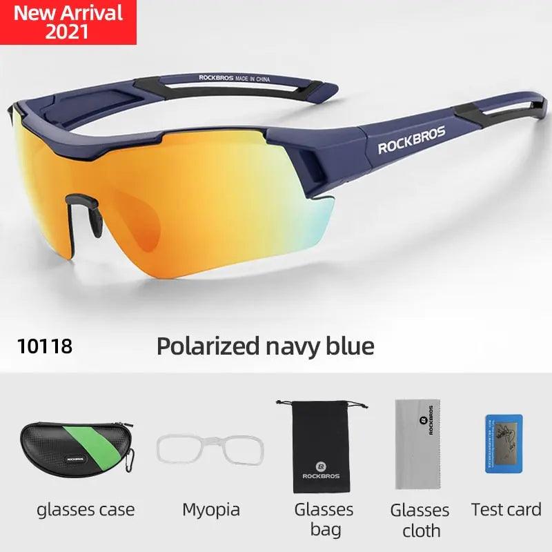 ROCKBROS Polarized Photochromic Cycling Glasses Bike Glasses Outdoor Sports MTB Bicycle Sunglasses Goggles Eyewear Myopia Frame Fit For Life Brands