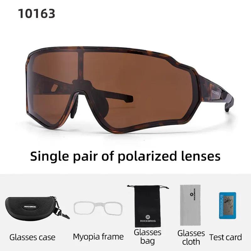 ROCKBROS Polarized Photochromic Cycling Glasses Bike Glasses Outdoor Sports MTB Bicycle Sunglasses Goggles Eyewear Myopia Frame Fit For Life Brands