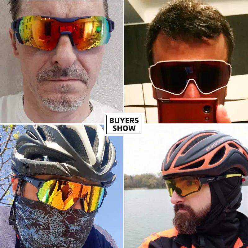 ROCKBROS Polarized Photochromic Cycling Glasses Bike Glasses Outdoor Sports MTB Bicycle Sunglasses Goggles Eyewear Myopia Frame Fit For Life Brands