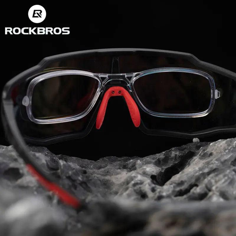 ROCKBROS Polarized Photochromic Cycling Glasses Bike Glasses Outdoor Sports MTB Bicycle Sunglasses Goggles Eyewear Myopia Frame Fit For Life Brands