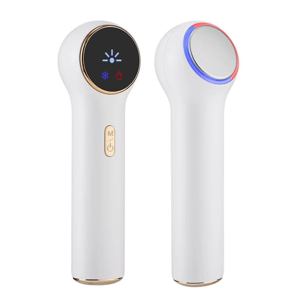 Heat & Cold Face Beauty Device 2 LED Lights Modes Electric Lifting Tightening Eyes Neck Double Chin Massager Skin Care Facial Tool
