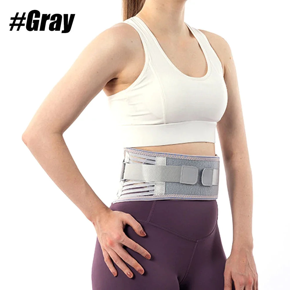 1PCS Lower Back Support Belt- Adjustable Lumbar Brace for Lifting- Breathable Mesh with 4 Metal Stays, Posture Corrector for Work