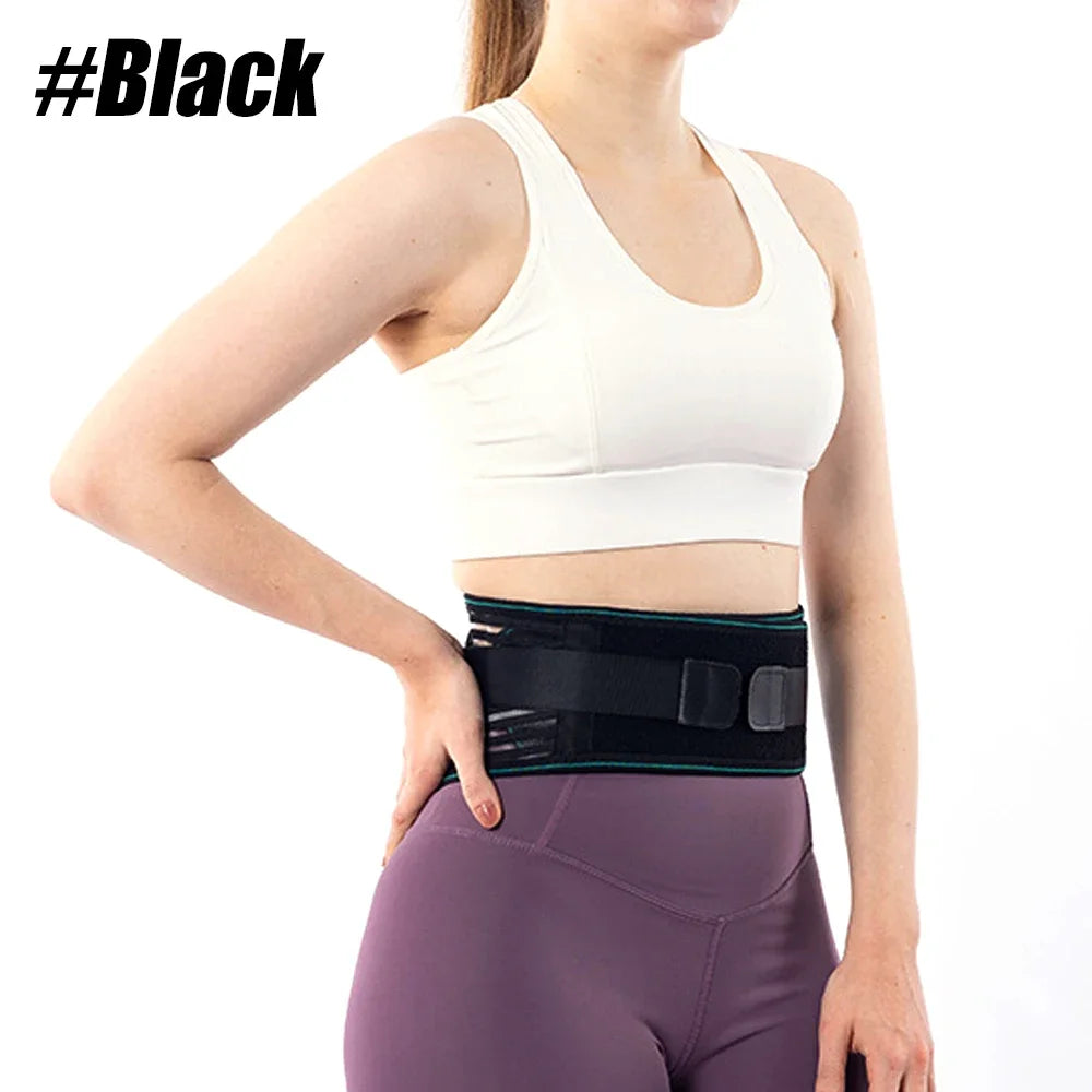 1PCS Lower Back Support Belt- Adjustable Lumbar Brace for Lifting- Breathable Mesh with 4 Metal Stays, Posture Corrector for Work