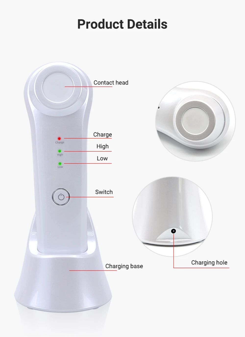 Professional Facial Skin Care And Beauty Instrument Plasma Acne Wand Anti Aging Anti Wrinkle SPA Beauty Salon And Household