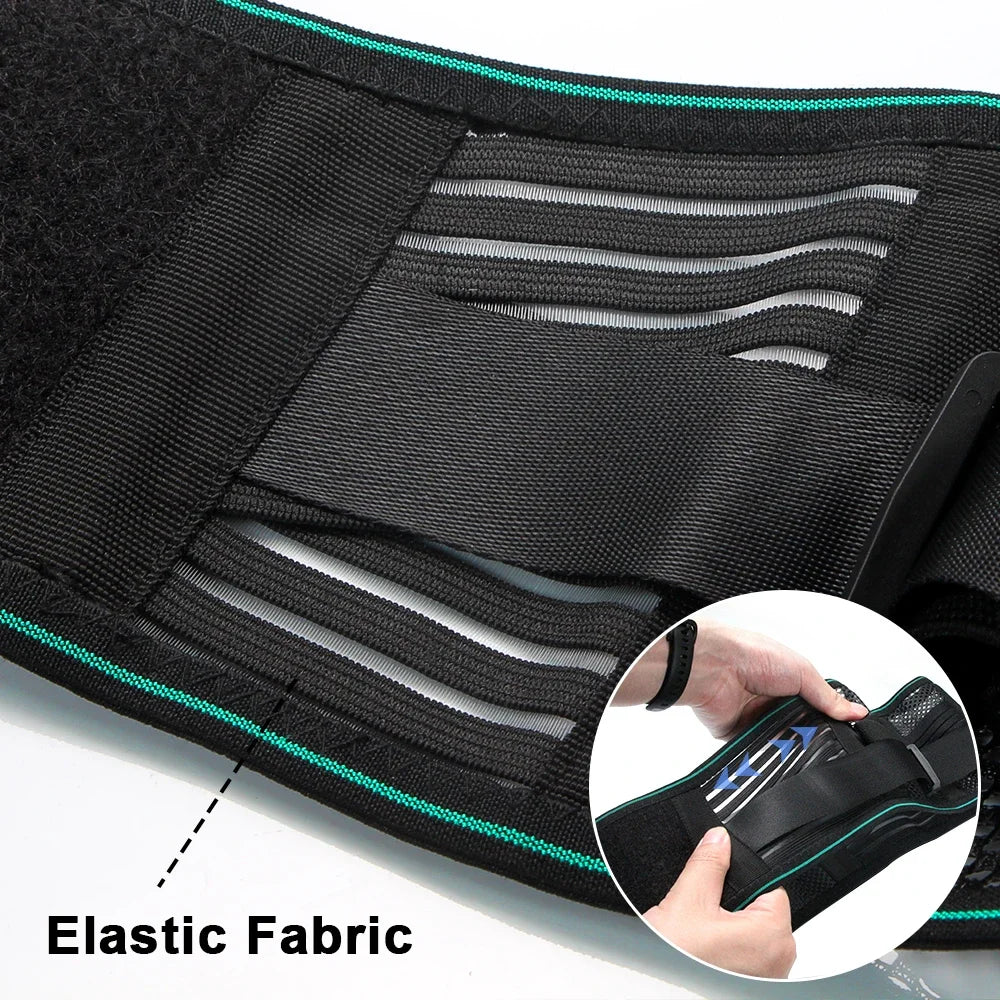 1PCS Lower Back Support Belt- Adjustable Lumbar Brace for Lifting- Breathable Mesh with 4 Metal Stays, Posture Corrector for Work