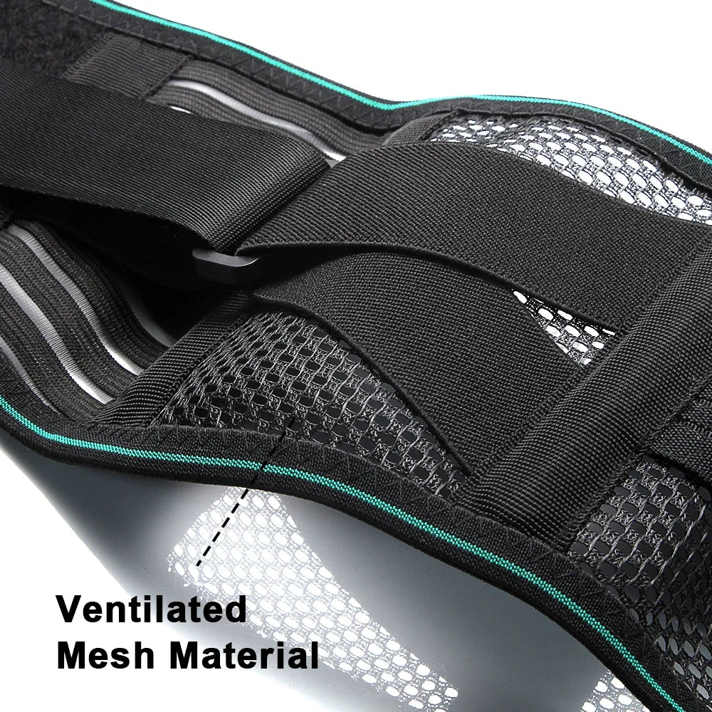 1PCS Lower Back Support Belt- Adjustable Lumbar Brace for Lifting- Breathable Mesh with 4 Metal Stays, Posture Corrector for Work