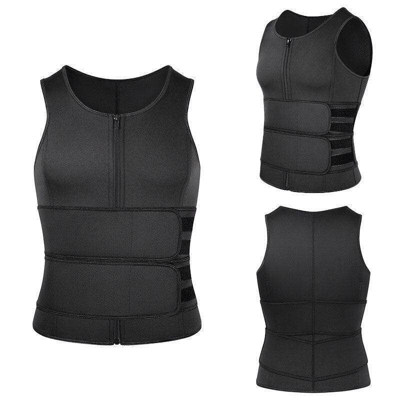 Men Body Shaper Waist Sauna Sweat Vest Compression Undershirt Shapewear Fat Burner Tank Tops Trainer Vest Slimming Shirt - Fit For Life Brands