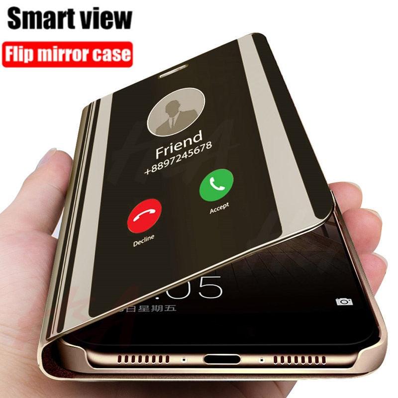 For Samsung A23 5G Case Luxury Smart Mirror Magnetic Flip Leather Kickstand Phone Case For Samsung Galaxy A33 A53 A73 Back Cover - Fit For Life Brands