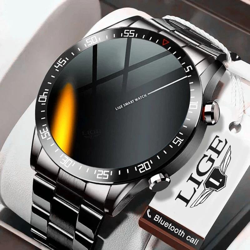 LIGE Fashion Full Circle Touch Screen Men's Smart Watches IP68 Waterproof Sports Fitness Watch Luxury Smart Watch for men - Fit For Life Brands