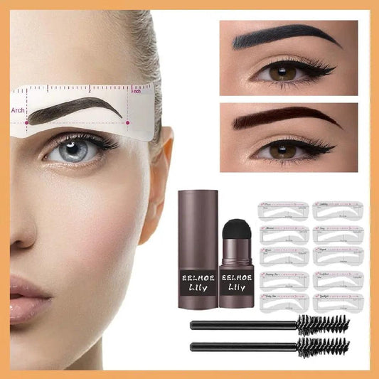 🌟 Achieve Effortless Brow Perfection with Our Eyebrow Stamp Shaping Set! 🌟