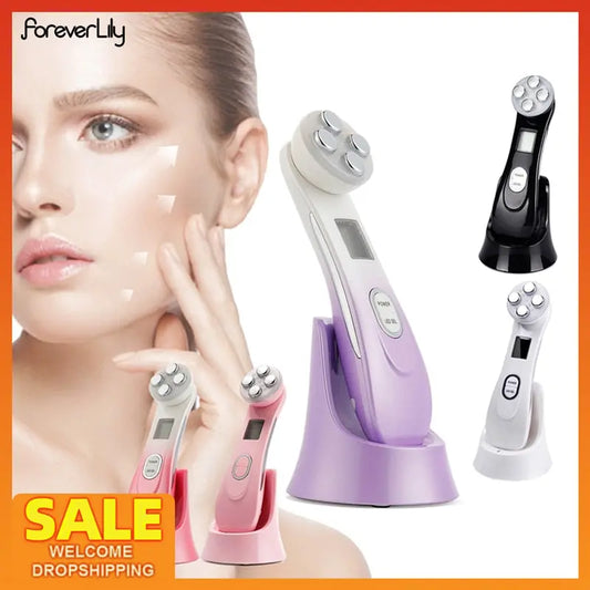 🌟 Unveil Your Best Skin Yet with Our Revolutionary Facial Mesotherapy Electroporation RF Radio Frequency LED Photon Face Massager! 🌟 - Fit For Life Brands 