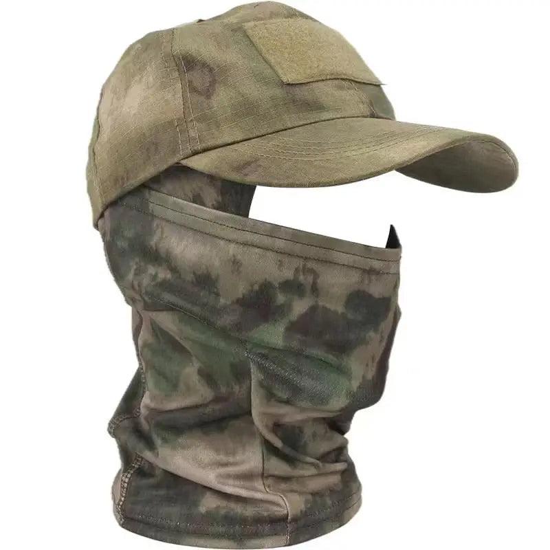 2022 Military Hood Tactical Army Baseball Caps for Men Women Summer Snapback Sun Hats Outdoor Camouflage Balaclava Half Ski Mask Fit For Life Brands