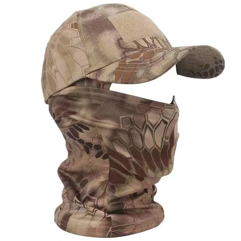 2022 Military Hood Tactical Army Baseball Caps for Men Women Summer Snapback Sun Hats Outdoor Camouflage Balaclava Half Ski Mask Fit For Life Brands