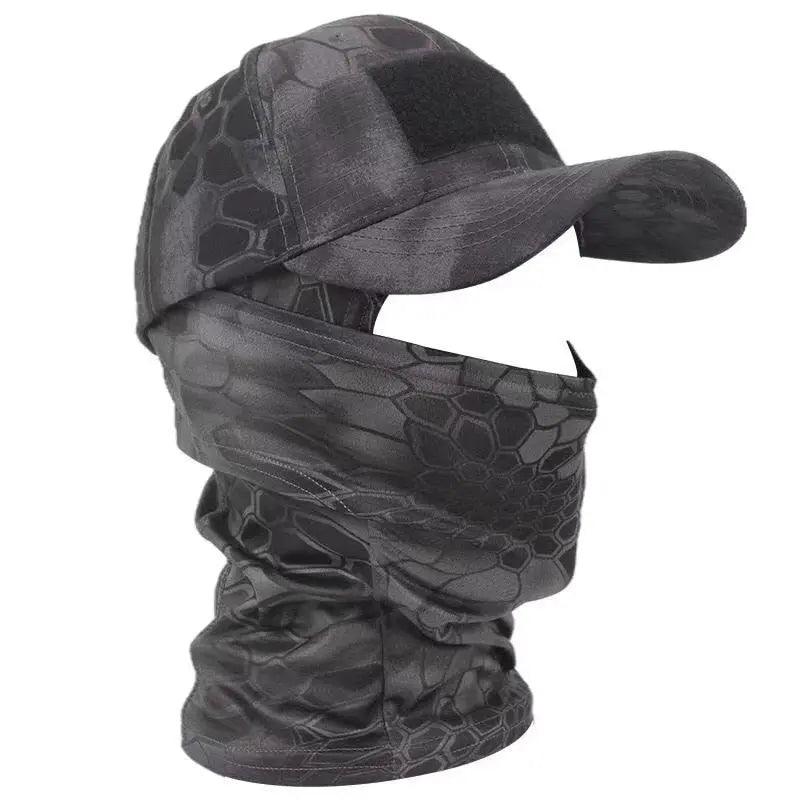 2022 Military Hood Tactical Army Baseball Caps for Men Women Summer Snapback Sun Hats Outdoor Camouflage Balaclava Half Ski Mask Fit For Life Brands