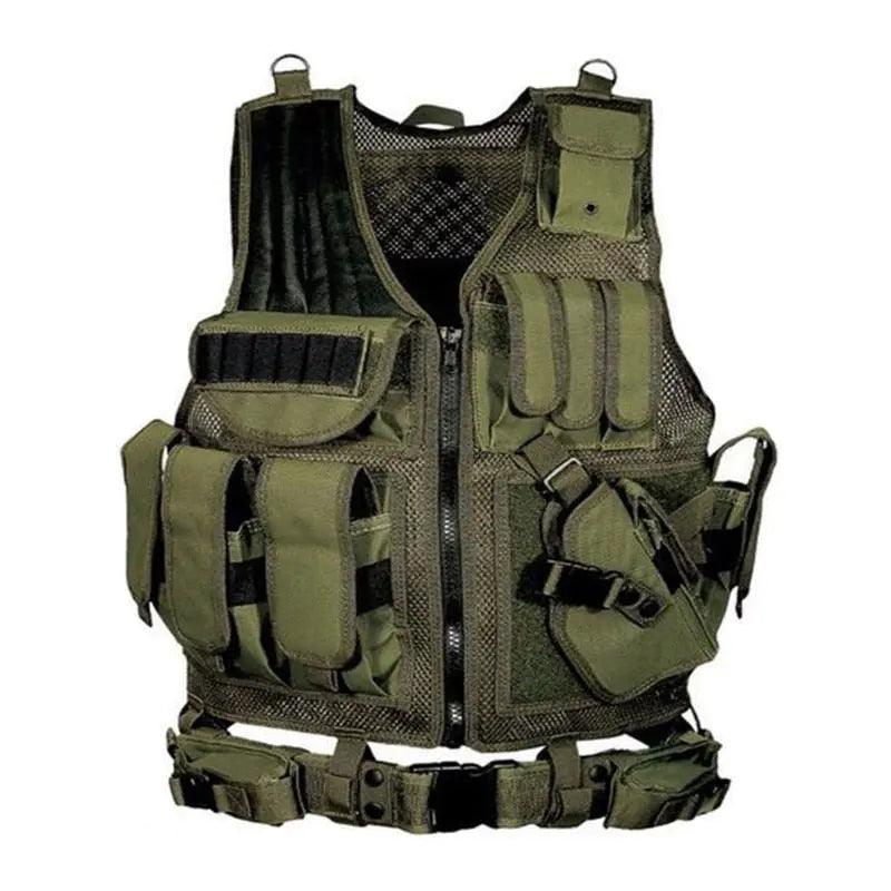 2023 Tactical Equipment Military Molle Vest Hunting Armor Vest Army Gear Airsoft Paintball Combat Protective Vest For CS Wargame Fit For Life Brands