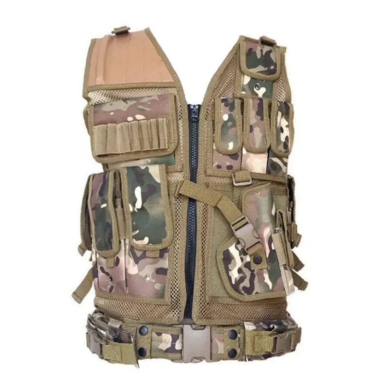 2023 Tactical Equipment Military Molle Vest Hunting Armor Vest Army Gear Airsoft Paintball Combat Protective Vest For CS Wargame Fit For Life Brands