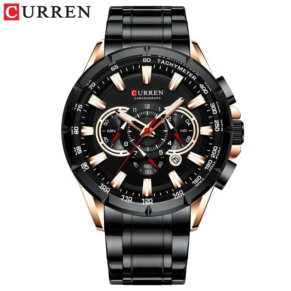 Curren/ Karine 8363 Men's watch Quartz steel band men's watch, sports, calendar watch, Foreign trade watch Hypersku