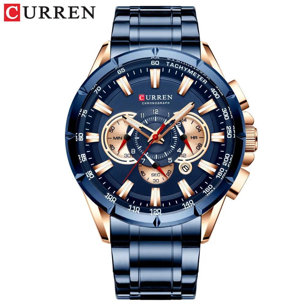 Curren/ Karine 8363 Men's watch Quartz steel band men's watch, sports, calendar watch, Foreign trade watch Hypersku