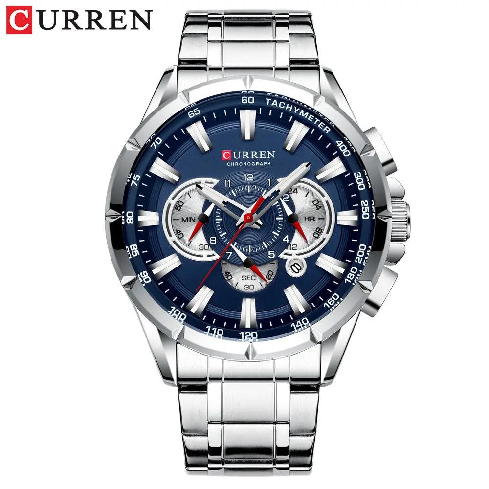 Curren/ Karine 8363 Men's watch Quartz steel band men's watch, sports, calendar watch, Foreign trade watch Hypersku