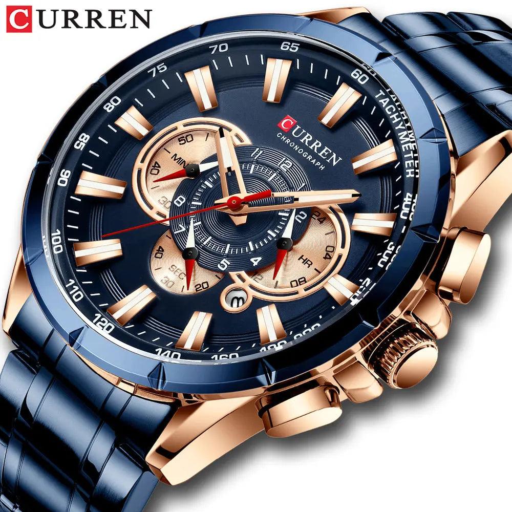 Curren/ Karine 8363 Men's watch Quartz steel band men's watch, sports, calendar watch, Foreign trade watch Hypersku