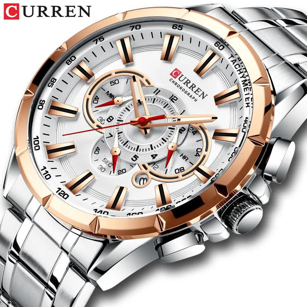 Curren/ Karine 8363 Men's watch Quartz steel band men's watch, sports, calendar watch, Foreign trade watch Hypersku