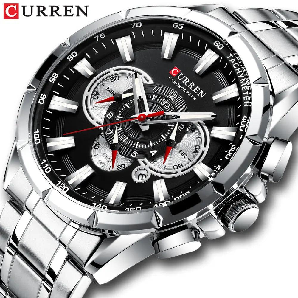 Curren/ Karine 8363 Men's watch Quartz steel band men's watch, sports, calendar watch, Foreign trade watch Hypersku