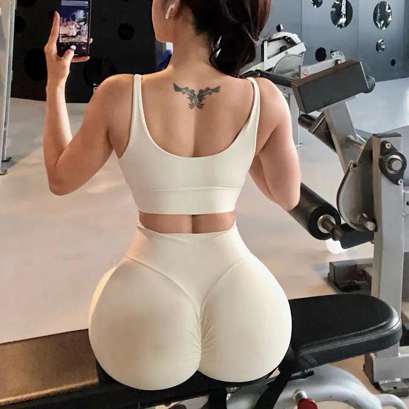 Fitness pants Female lulu nude feeling Yoga pants High waist peach buttock tight breathable quick dry sexy display buttock sports Hypersku