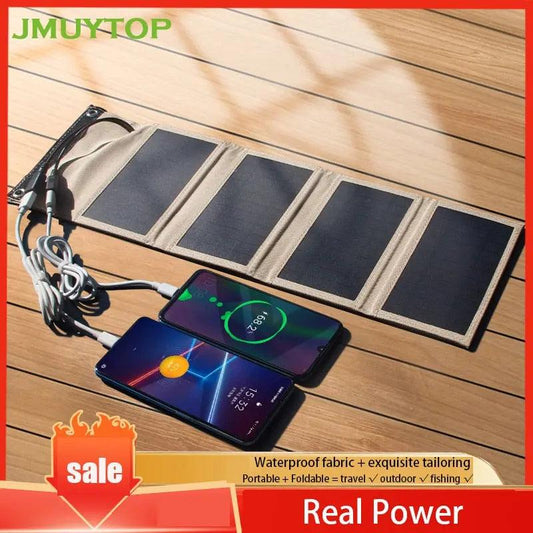 Flexible Solar Panel, 5V 2USB Portable Waterproof Plate, 10W Battery Charger, Outdoor Tourism, Fishing, Fit For Life Brands