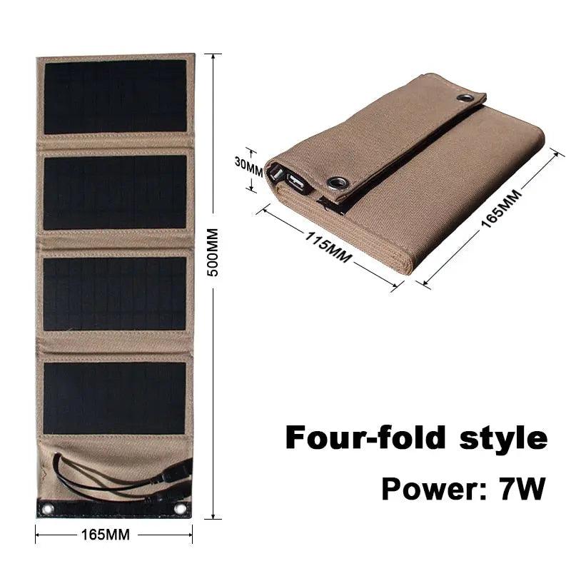 Flexible Solar Panel, 5V 2USB Portable Waterproof Plate, 10W Battery Charger, Outdoor Tourism, Fishing, Fit For Life Brands