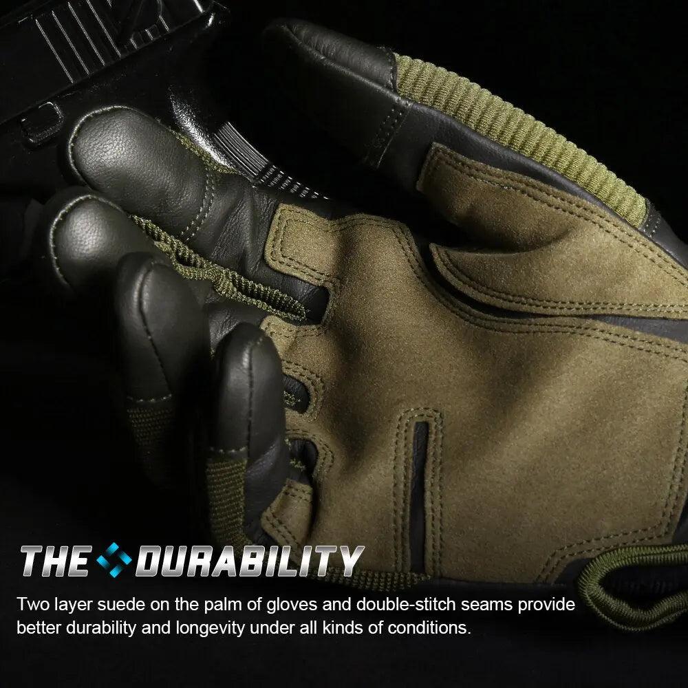 Military Tactical Touch Screen Gloves PU Leather Full Finger Glove Airsoft Paintball Bicycle Hunting Hiking Cycling Men Mittens Fit For Life Brands