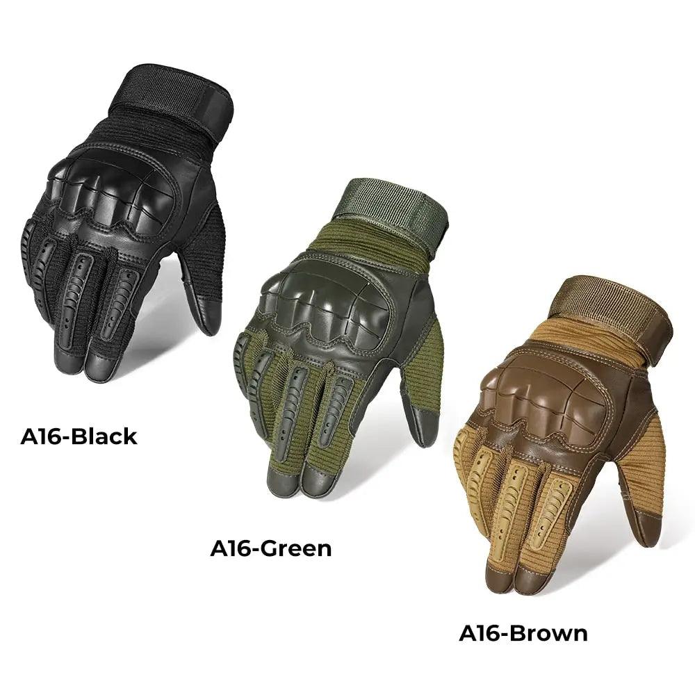 Military Tactical Touch Screen Gloves PU Leather Full Finger Glove Airsoft Paintball Bicycle Hunting Hiking Cycling Men Mittens Fit For Life Brands