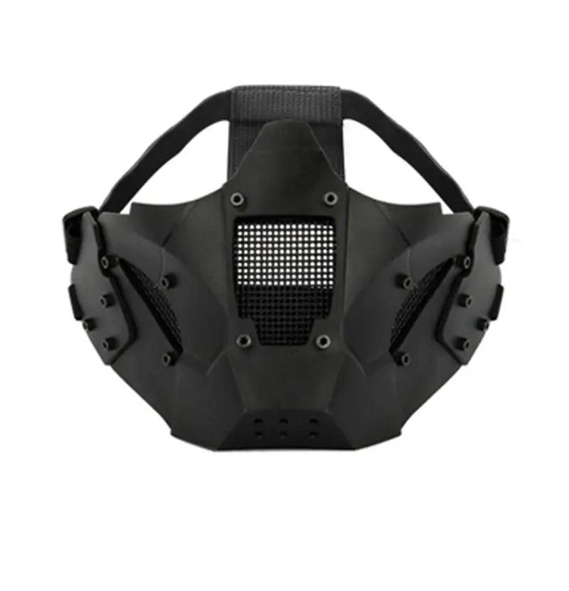 Multi Function Iron Mesh Tactical Mask with Fast Helmet and Tactical Goggles Airsoft Hunting Motorcycle Sport Play Fit For Life Brands