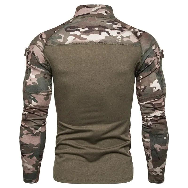 New mens Camouflage Tactical Military Clothing Combat Shirt Assault long sleeve Tight T shirt Army Costume Fit For Life Brands