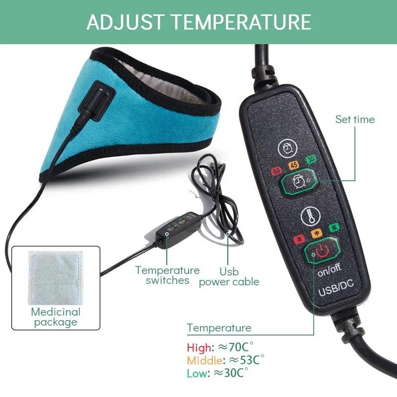 Products Electric Heating Neck Brace Cervical Fit For Life Brands 