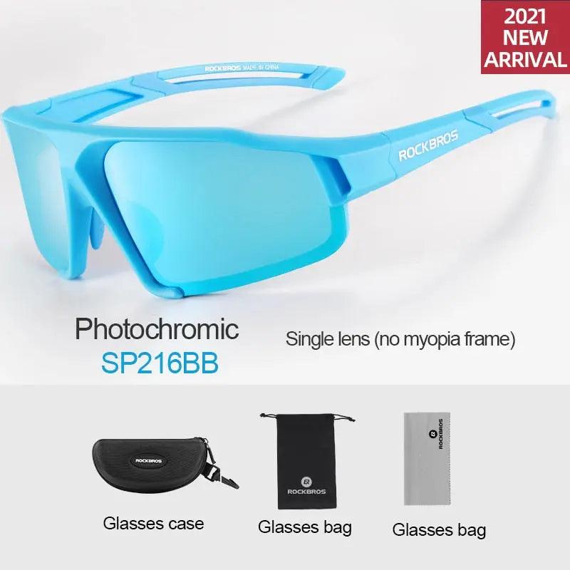 ROCKBROS Polarized Photochromic Cycling Glasses Bike Glasses Outdoor Sports MTB Bicycle Sunglasses Goggles Eyewear Myopia Frame Fit For Life Brands 